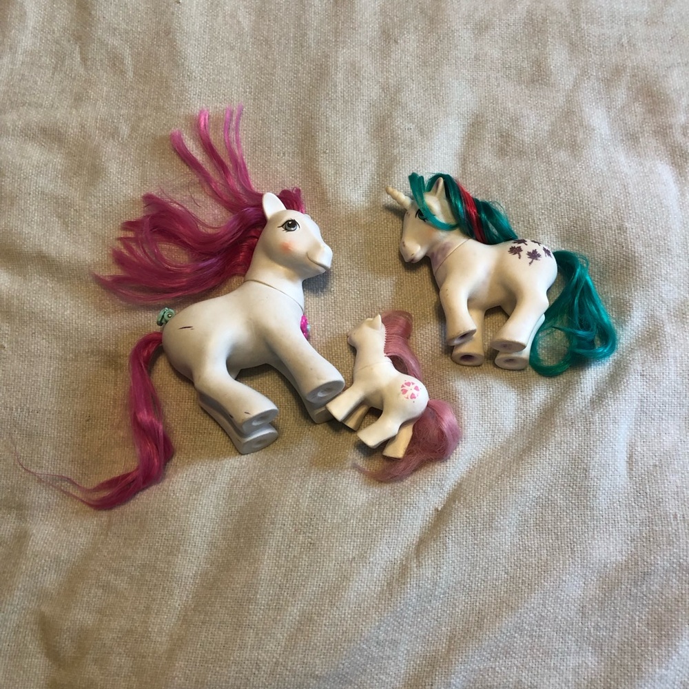 Lot of 3 tlc G1 My Little Ponies